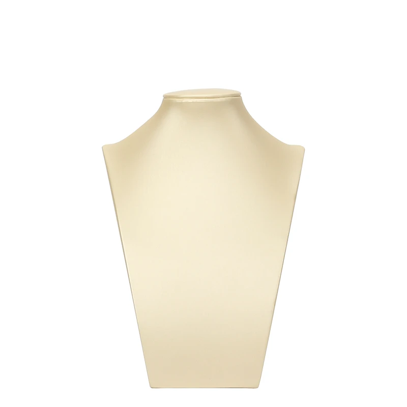 

Модный Элегантный Золотой Матовый кожаный бюст Портрет ювелирные изделия кулон ожерелье длинная цепочка Окно Дисплей Стенд четыре размера