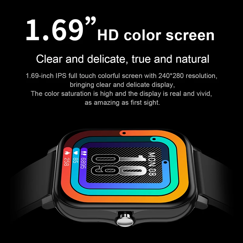 

H20 Bluetooth Smart Watch Fashion Men's Women's Kids Smart Watch Health Tracker Multiple Exercise Mode Heart Rate Blood Oxygen