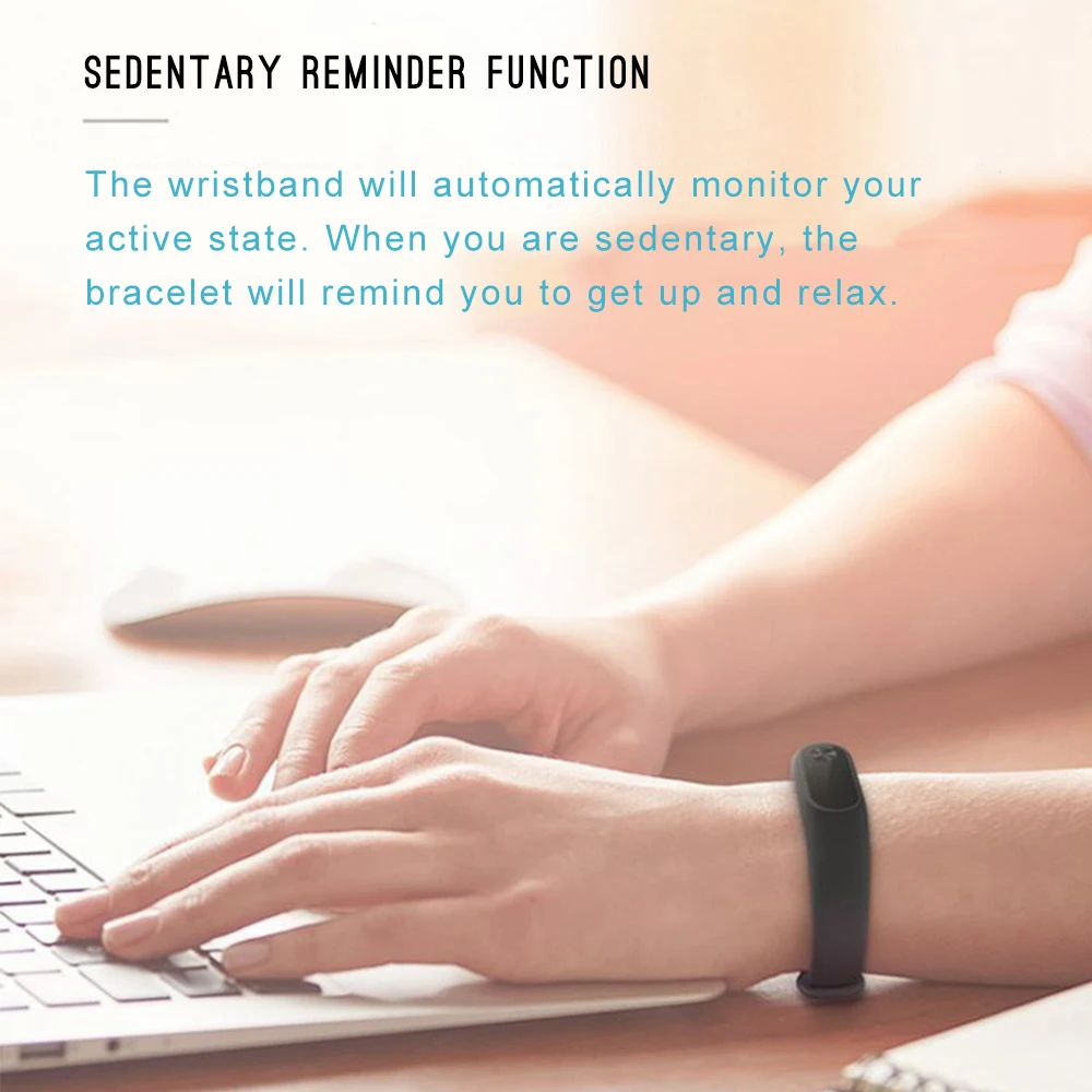 Водонепроницаемый смарт браслет M2 фитнес трекер с пульсометром и Bluetooth для