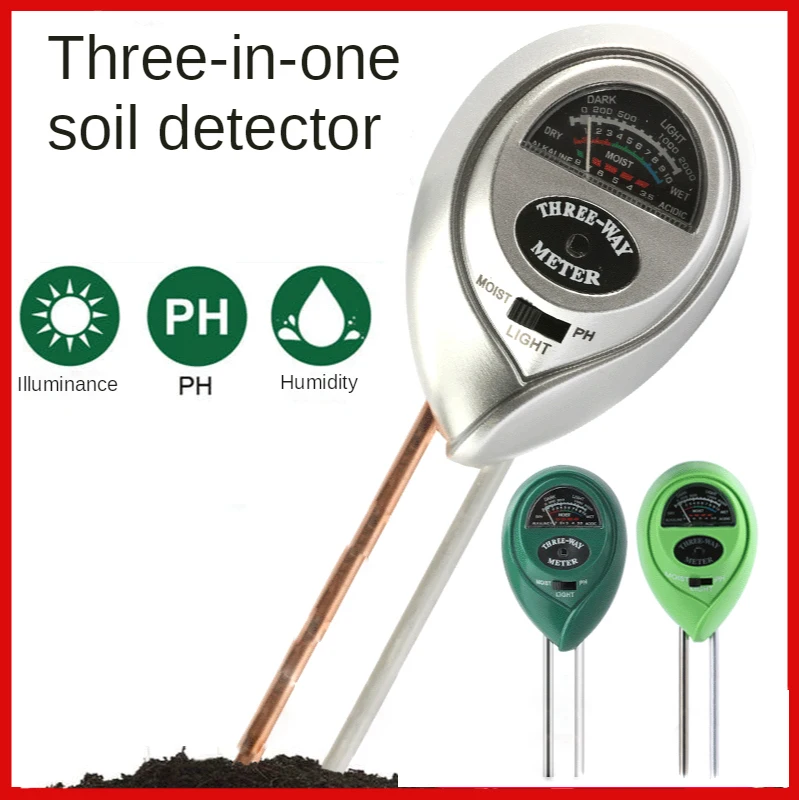 

Three-in-one Soil Nutrient Tester PH Hygrometer Ph Meter Ph and Ec Meter for Hydroponics