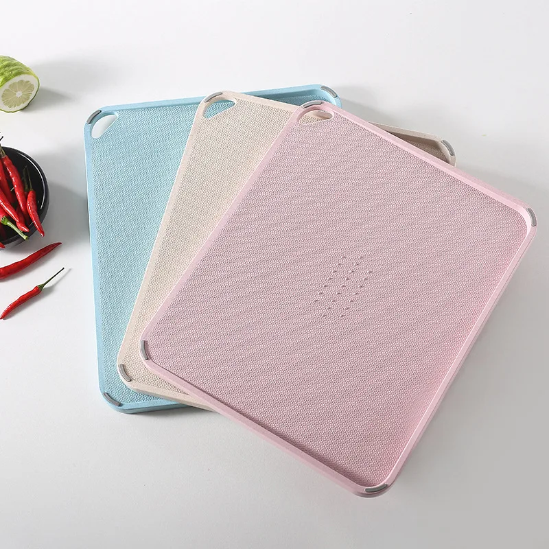 

Wheat straw cutting board Chopping board for meat and vegetables and fruits Children's food cutting board multifunctional board