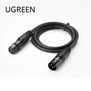 Ugreen xlr cable karaoke microphone sound plug extension mikrofon for audio mixer amplifiers cord 1 cable Item image