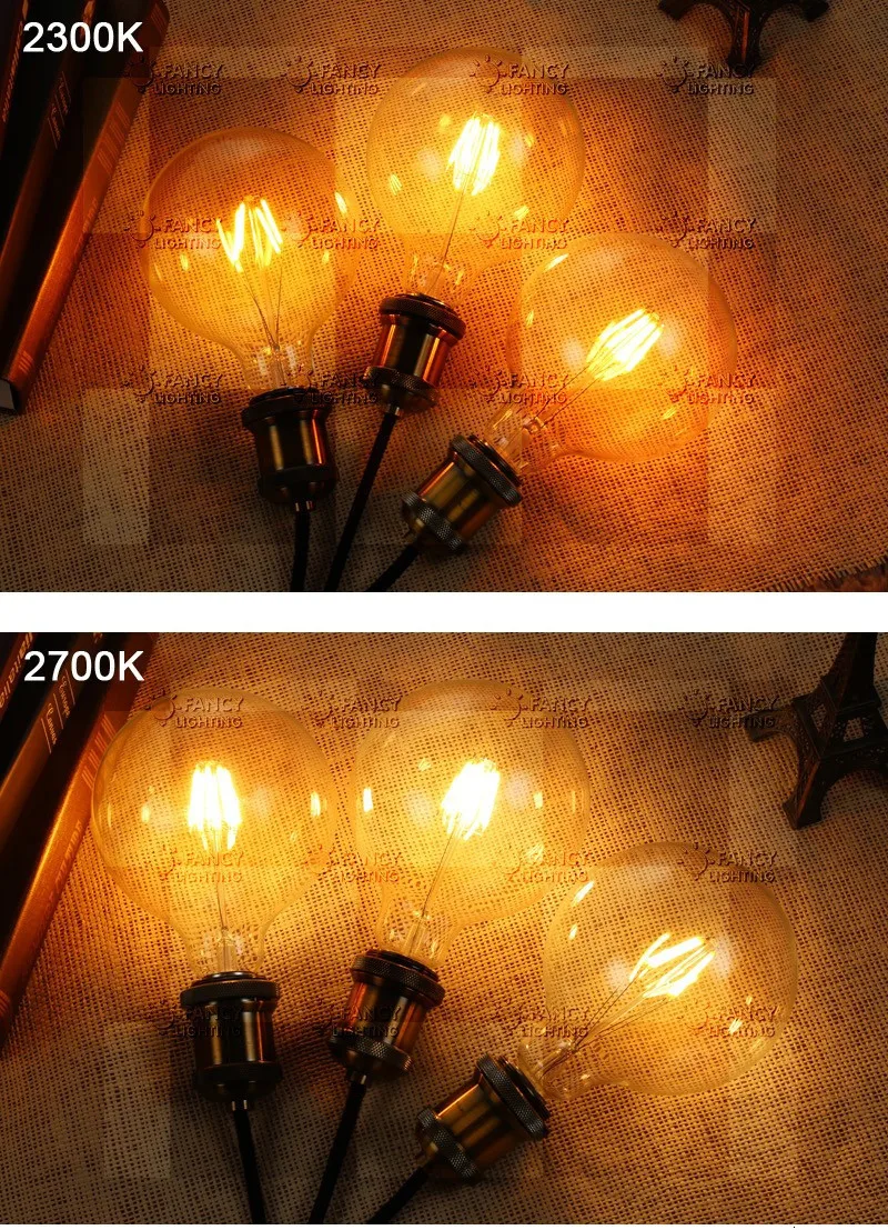 Светодиодная лампа G125 E27 ampoule Led 110/220V Светодиодная лампа Эдисона для дома/гостиной/спальни/столовой декора 4 W/6 W/8 W led ampul