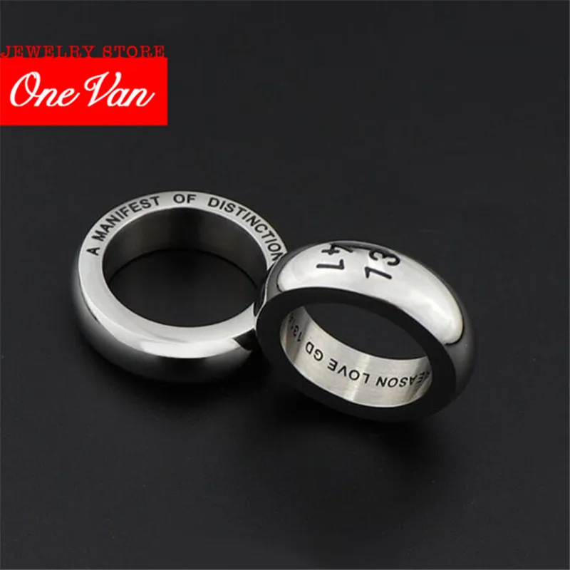 

2020 lover 4 Size Titanium steel Confessions 1314 Fashion Rings Female Ring Big Large Retro Vintage Golden Gothic Women Jewelry