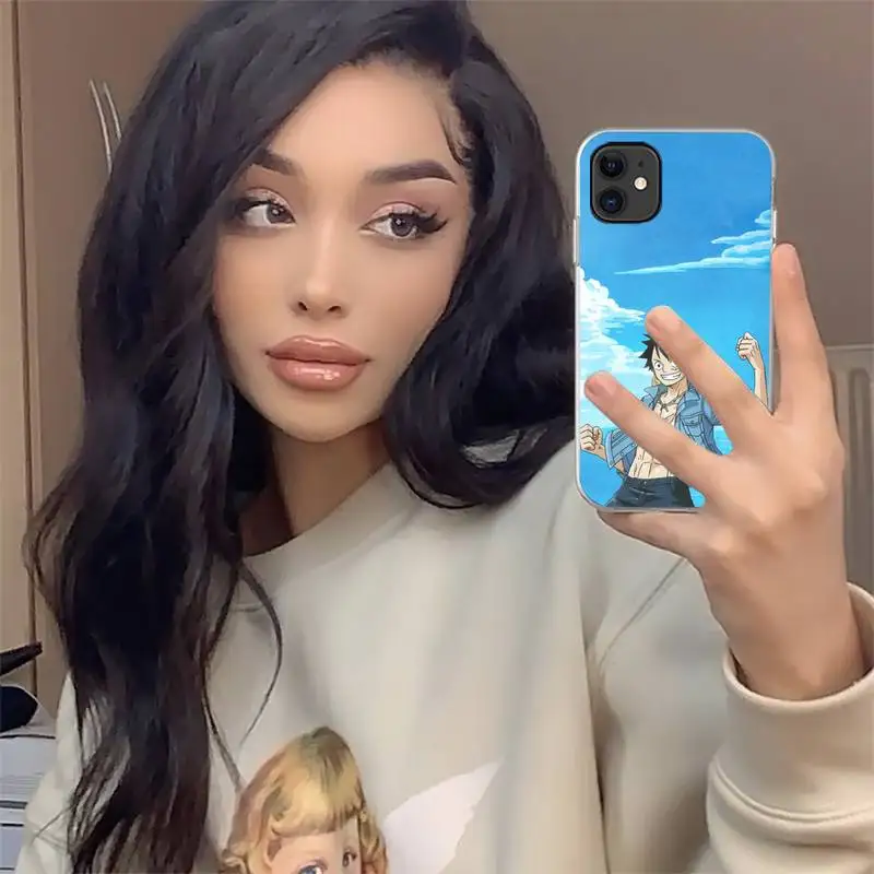 

One Piece cartoon lovely blue sky Phone Case For iphone 12 mini 5 5s 5c se 6 6s 7 8 plus x xs xr 11 pro max