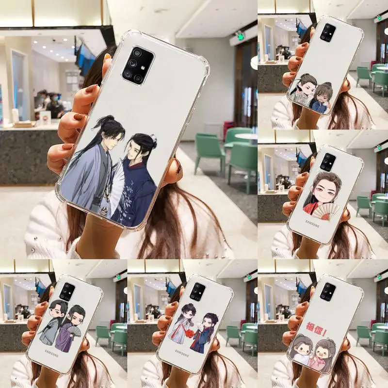 

Word of honor cartoon cute boy Phone Case Transparent For Samsung Galaxy A S Note 9 10 51 50 71 70 80 20 21 30s ultra plus