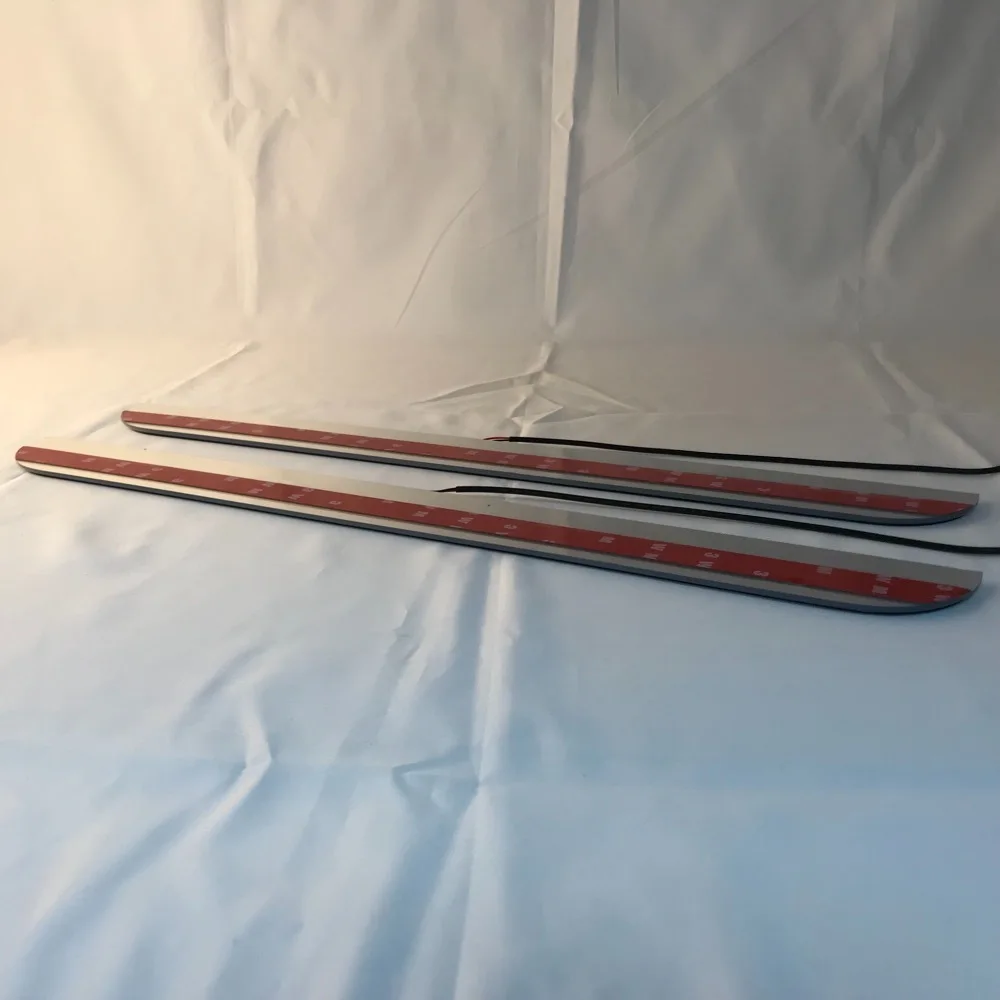 

Express delivery led door sill plate strip welcome light threshold guard protectors for Toyota allion