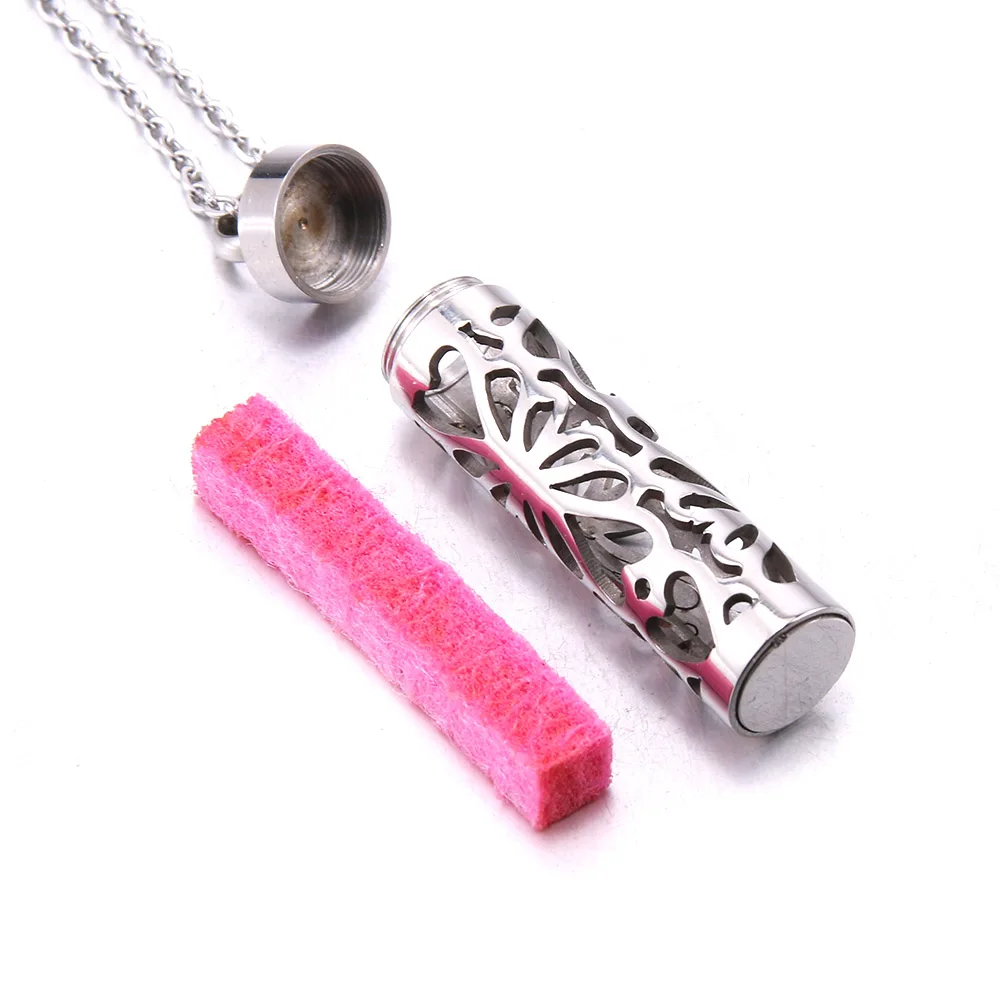 Mixed Aromatherapy Diffuser Necklace 316L Stainless Steel Locket Perfume Essential Oil Pendant Aroma Jewelry |