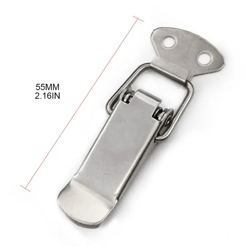 

10 Pcs Suitcase Chest Buckle Snap Hasp Cabinet Luggage Closure Spring Loaded Toggle Tie DIY Metal Buckles Lock Fasteners Tools