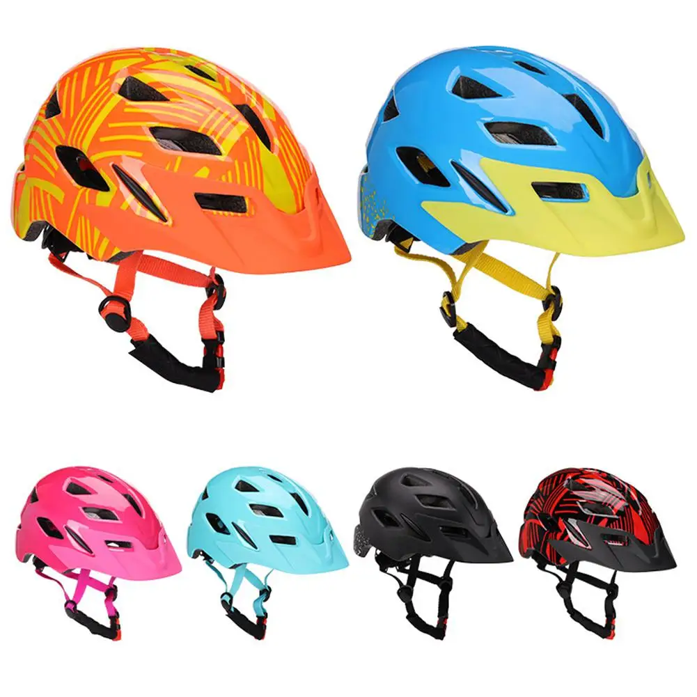 

Kids Cycle Helmets Adjustable Safe Helmet for Bike Skating with Light Protective Egde for Head Protection Bikes Equipment Hot