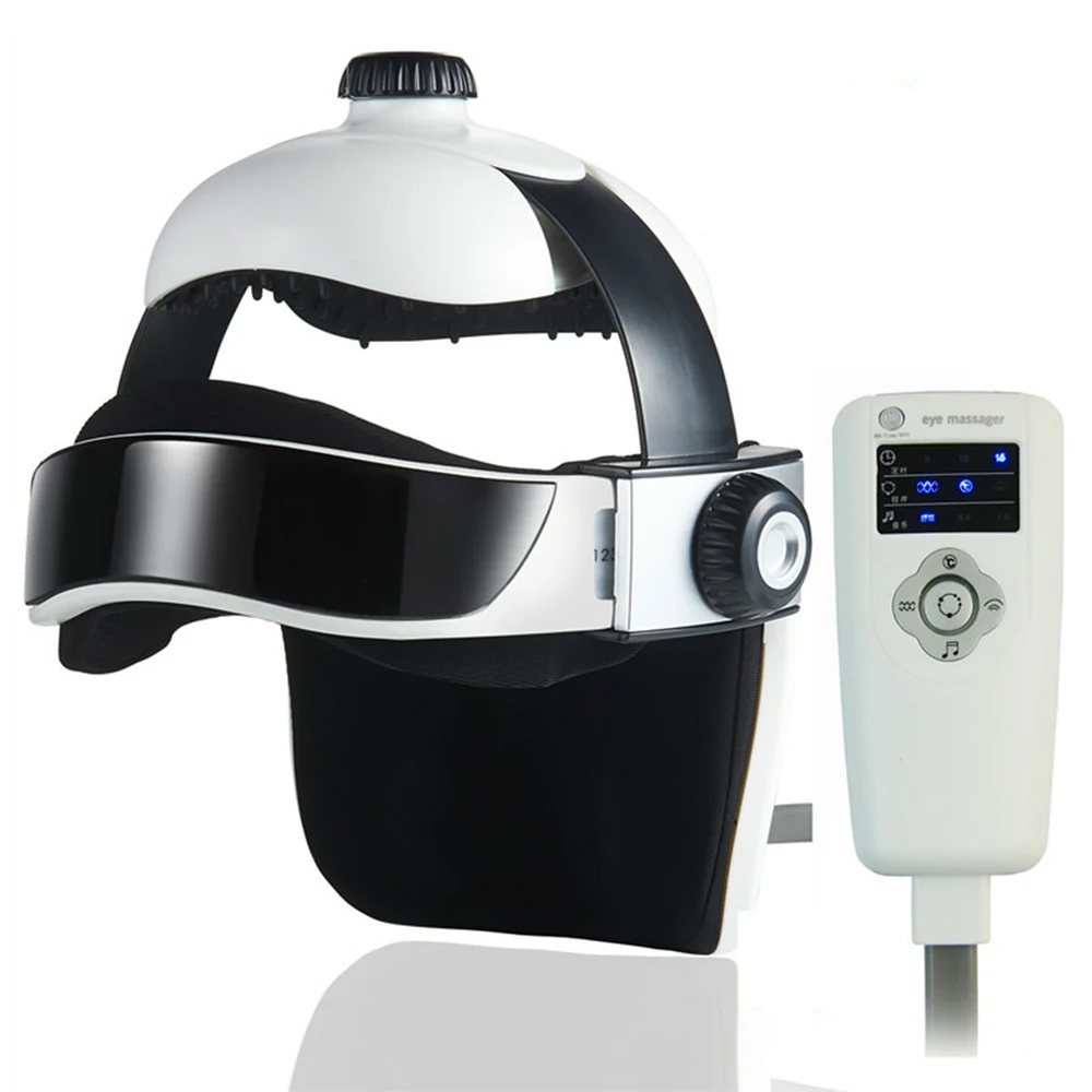 

Head Massager Electric Head Massage Helmet Automatic Air Pressure Vibration Neck Massager Music Muscle Stimulator Health Care