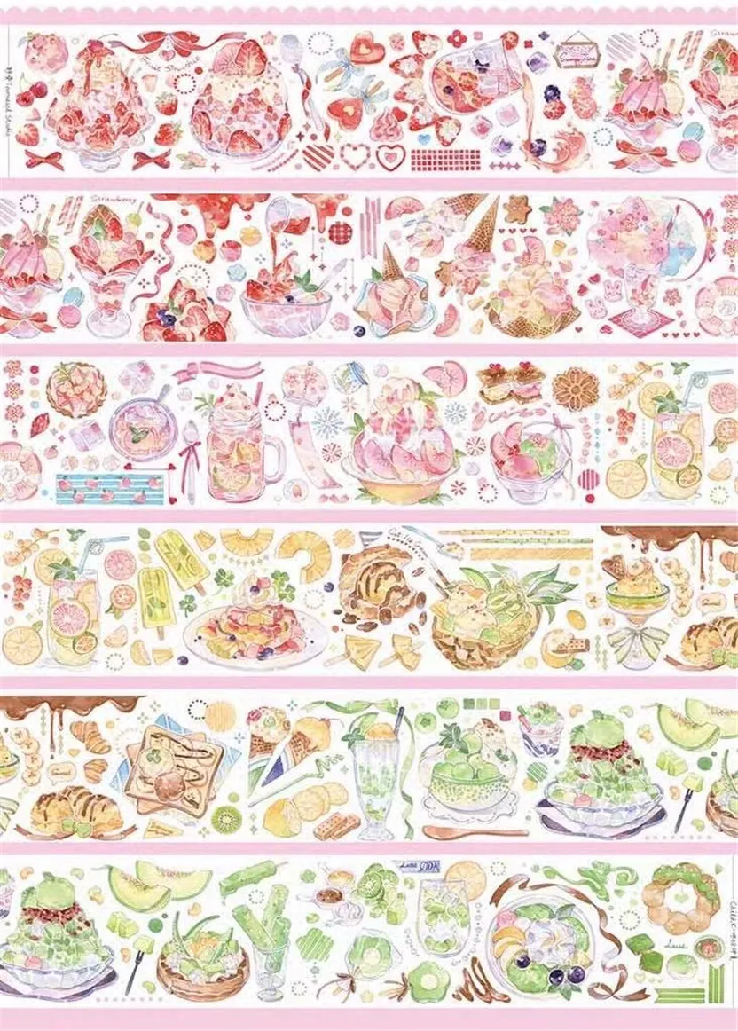 

Большой Размеры милые летние напитки клейкие ленты для изготовления открыток пуля журнал Сделай Сам Скрапбукинг декоративные наклейки