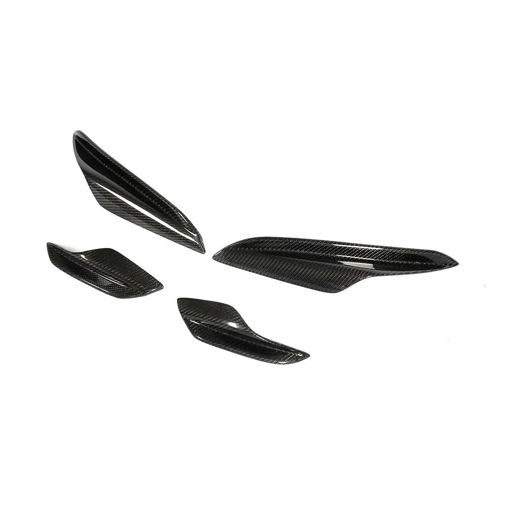 3 серии переднего бампера сбоку Canards Splitter Спойлер для BMW E90 E92 E93 M3 2005 2012 углеродное