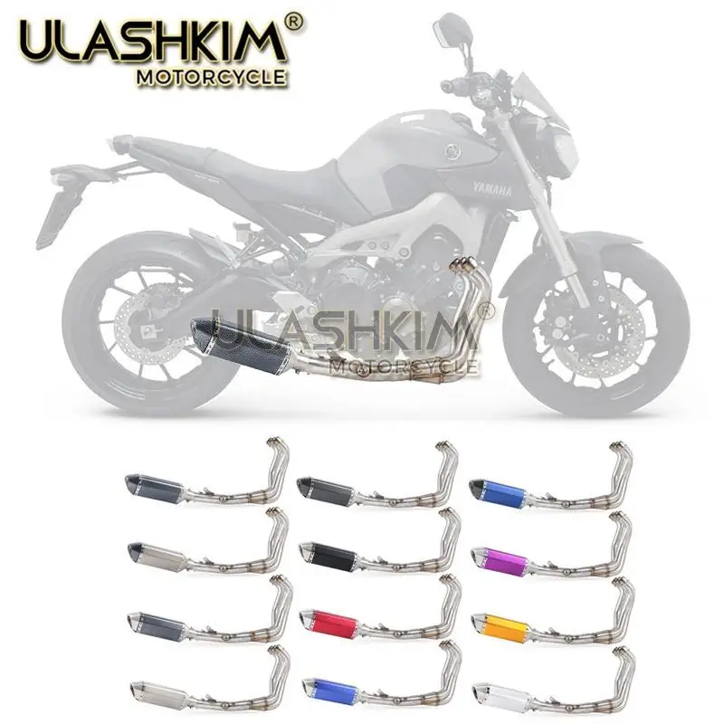 Мотоцикл глушитель Escape 304 сталь средняя труба контакт скольжения для yamaha FZ09 MT09 MT 09