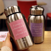 large capacity thermos stainless steel vacuum flask outdoor sports water bottle portable water bottle coffee cup travel mug