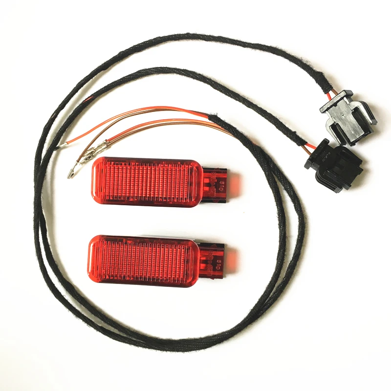 Автомобильная Внутренняя красная Дверная панель, сигнальная лампа и жгут для отжима кабеля для A3 S3 A4 B8 S4 A5 A6 C7 S6 A7 A8 S8 Q3 Q5 Q7 TT RS3 8KD947411