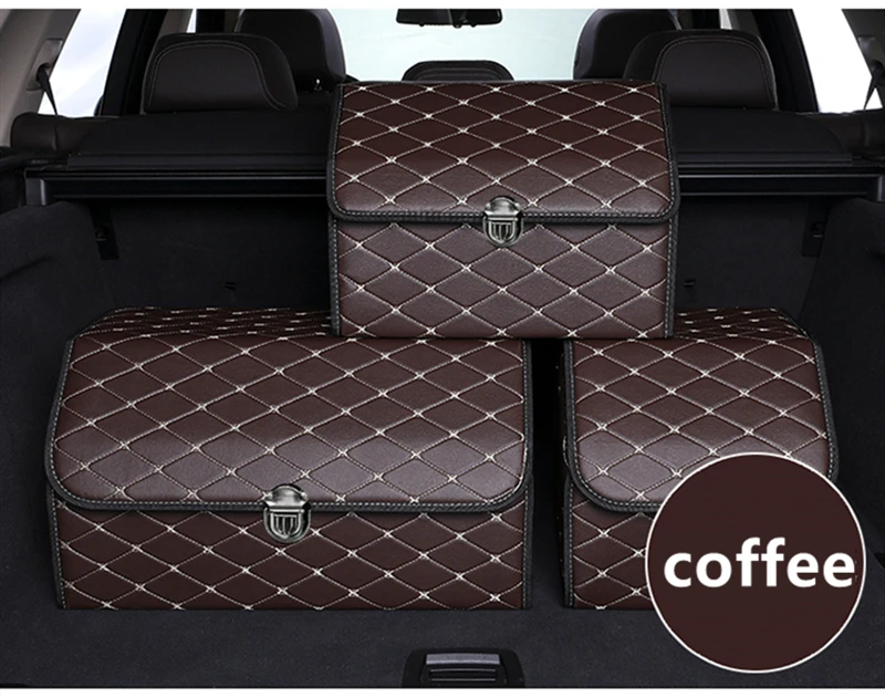 Высококачественный органайзер для багажника из искусственной кожи складной