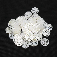 5pcs bag natural conch shell pendant hollow carved white shell for jewelry making diy bracelet necklace earrings accessories