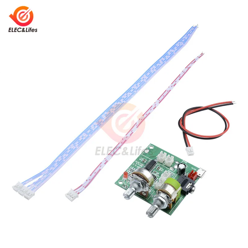 Двухканальный усилитель мощности DC 5 В 20 Вт 2 1 класса D аудио 3D объемный стерео