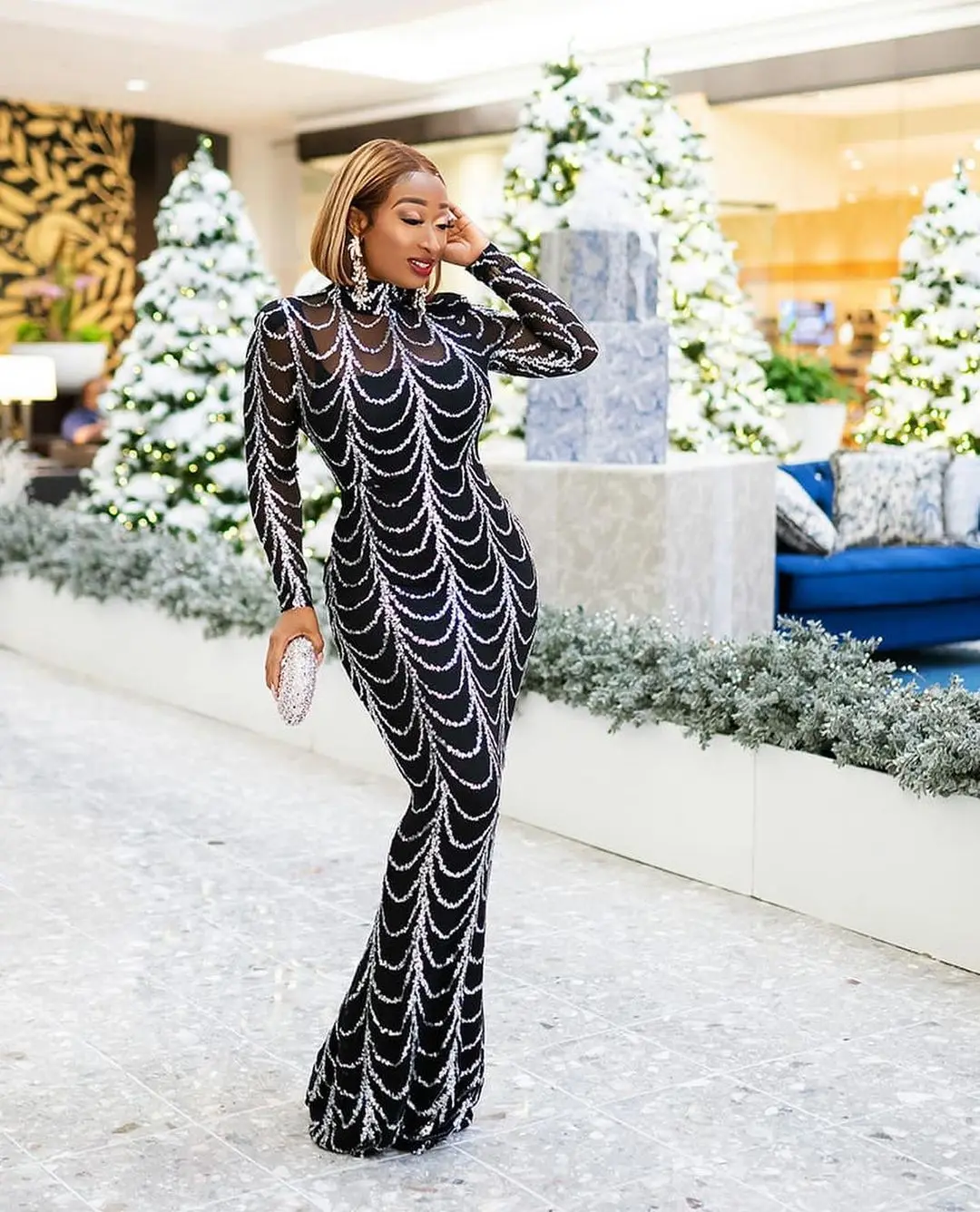 

2021 New Arrival Summer African Women Long Sleeve O-neck Long Dress African Dresses for Women