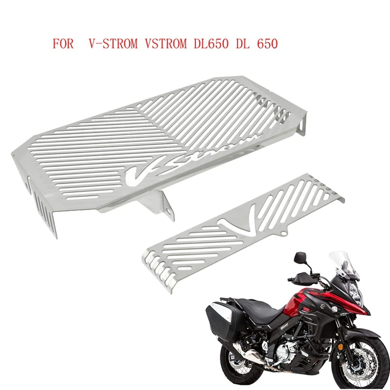 Motorcycle Radiator Grille Guard Protector Cover for Suzuki V-STROM 650 DL650 2004-2010 Water Cooler Protection | Автомобили и