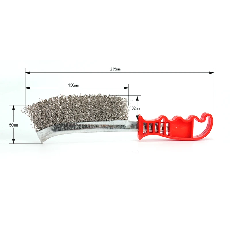 

Heavy Duty Stainless Steel Wire Brush Cleaning Rust Remover Paint Removal Tool