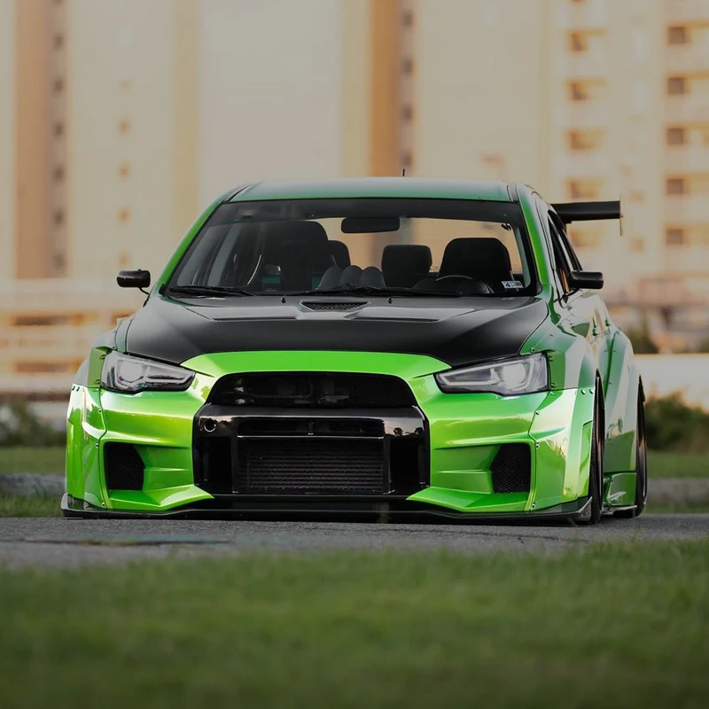 Для Mitsubishi Evolution X EVO 10 VRSV3 Стиль FRP стекловолокно передний бампер(можно использовать на VRSV2 широкий комплект и VRS17 Окончательный комплект