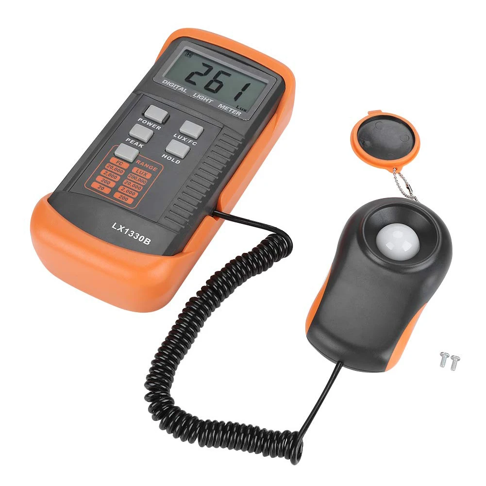 

Portable Illuminance Meter LX1330B Digital Illuminance LCD Digital Light Luxmeter Handheld Ambient Temperature Measurer