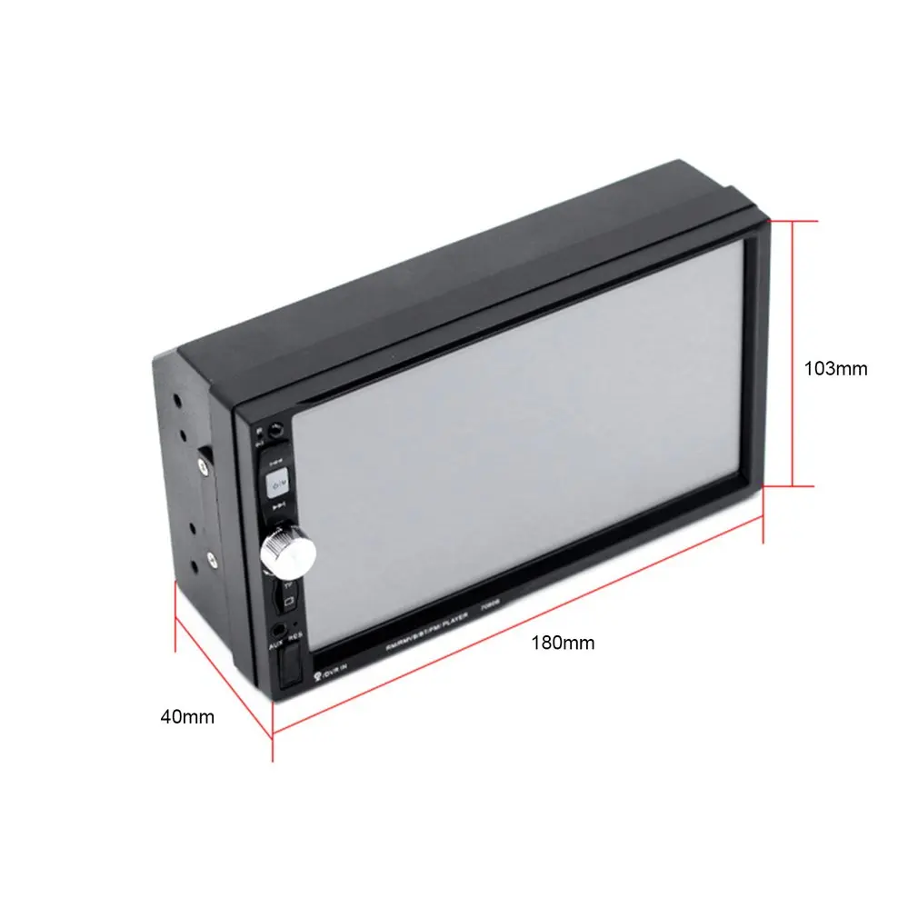 7 Inch 7080B 2 Din Car Video Player with Touch Screen Bluetooth-compatible Stereo Radio MP3/MP4/MP5 Audio USB Rearview Camera | Автомобили