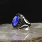Серебряное кольцо с натуральным цирконием или ониксом или бирюзовым камнем, Женское кольцо, серебряное мужское кольцо