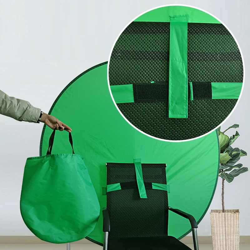 TENWISH Collapsible Chroma Key Green Screen for Chairs Tiktok Video Live Show Internet Conference Youtube Virtual Background | Электроника