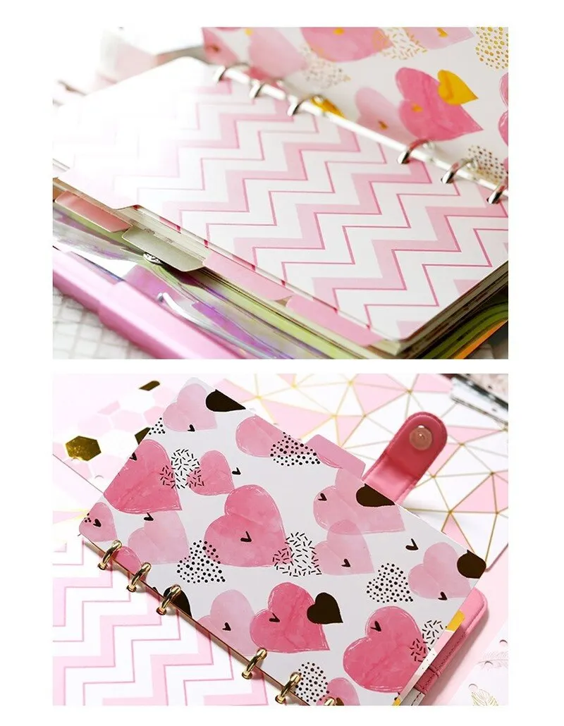 5pcs/set A5/A6 Loose Leaf Inner Page for Notebook Divider Index Separator Diary Paper Planner Binders Office Students Supplies | Канцтовары