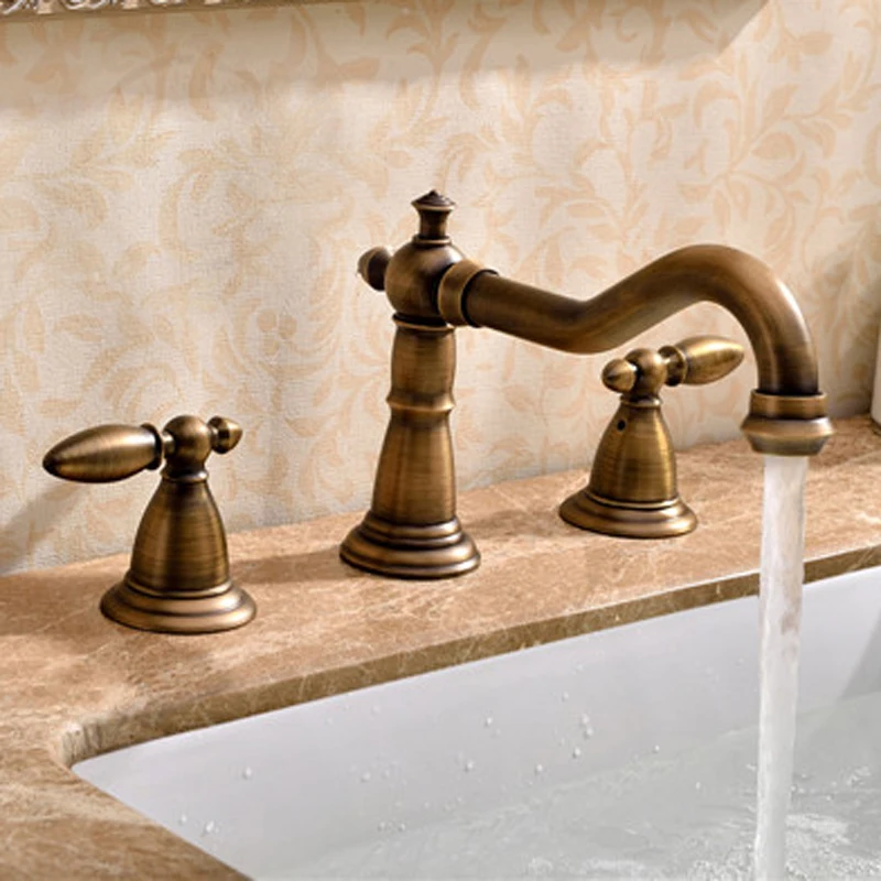 Сплит-смеситель Azos мягкая раковина из латуни под старину для ванной комнаты