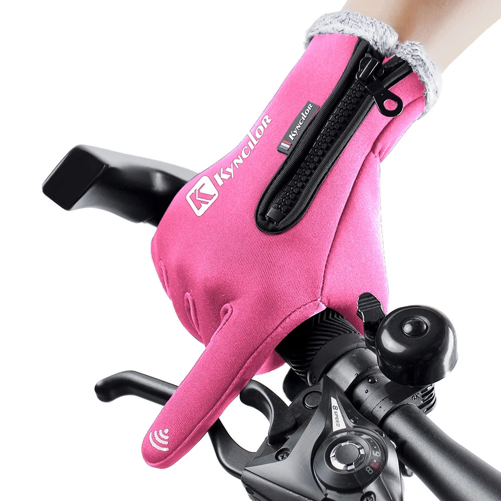 Зимние теплые женские и мужские перчатки флисовые ветрозащитные