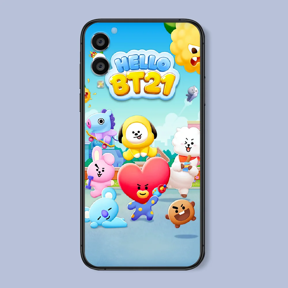 

Cartoon Kpop BT21 Phone Case For Huawei Honor 6A 7A 7C 8 8A 8X 9 9X 10 10i 20 Lite Pro Play black Hoesjes Pretty Shell 3D Bumper