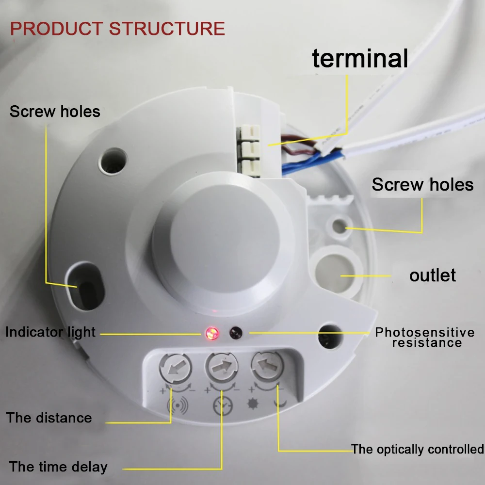 5PCS HB100 Microwave Doppler Radar Wireless Module Motion Sensor HB100, Microwave Motion Sensor, Motion Detector