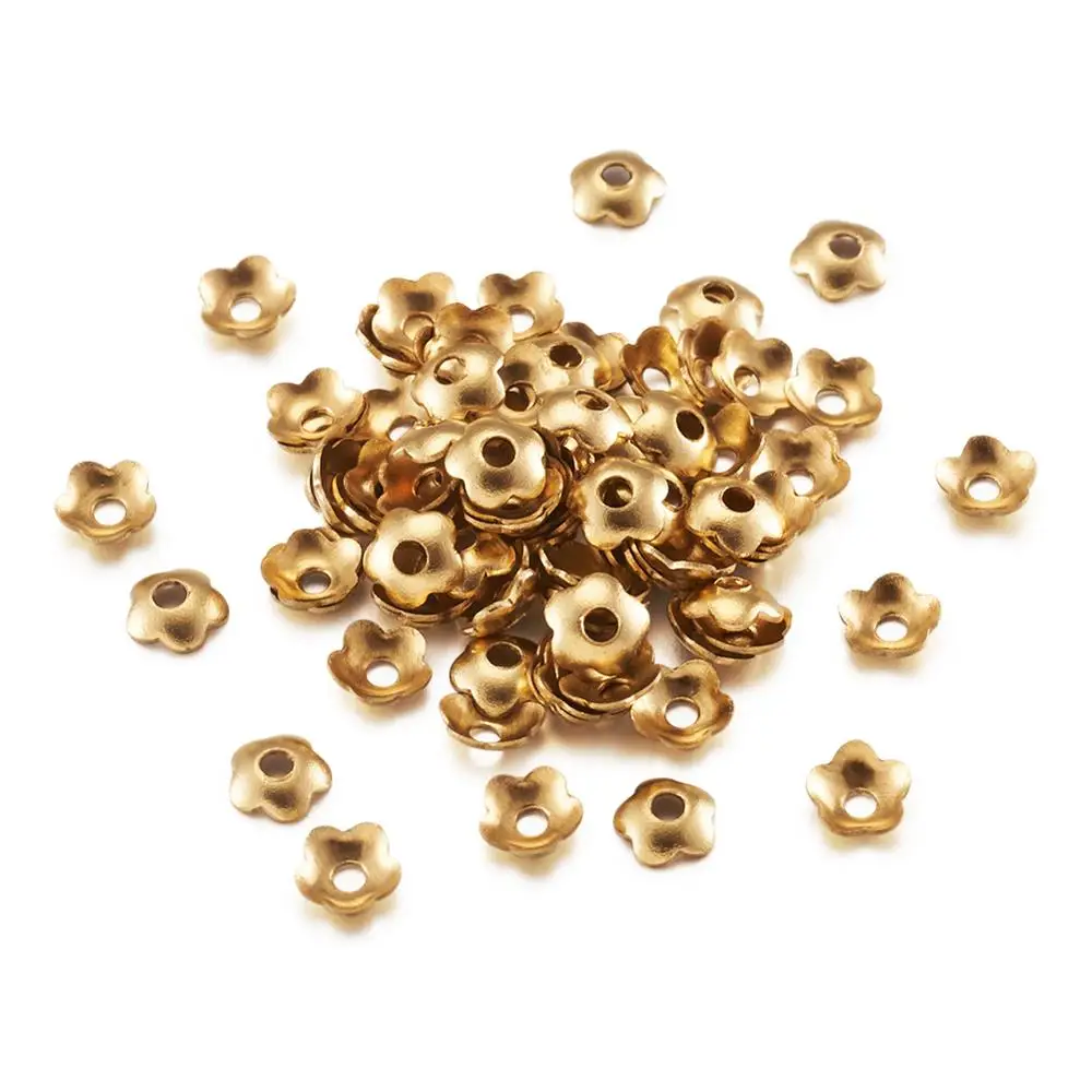 Серебристый оттенок латунные бусины разделители для цветов фурнитура ювелирных
