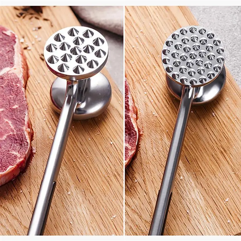

1pc Stainless Steel Meat Tenderizer Manual Steak Hammer Meat Mallet For Home Kitchen Meat Tools Accessories