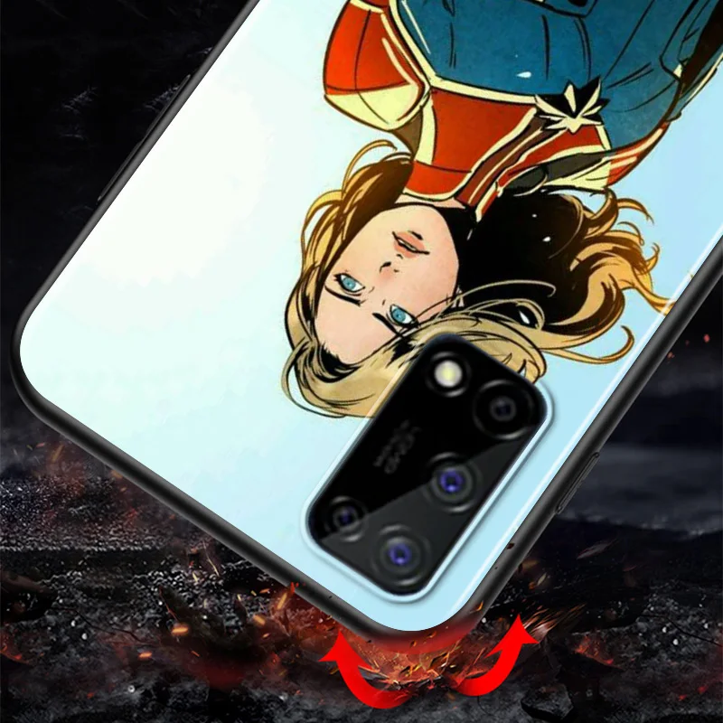 

Marvel Avengers Super Hero Captain Marvel For Huawei Honor V9 Play 8S 8C 8X MAX 8A Prime 8 7S 7A Pro 7C TPU Silicone Phone Case