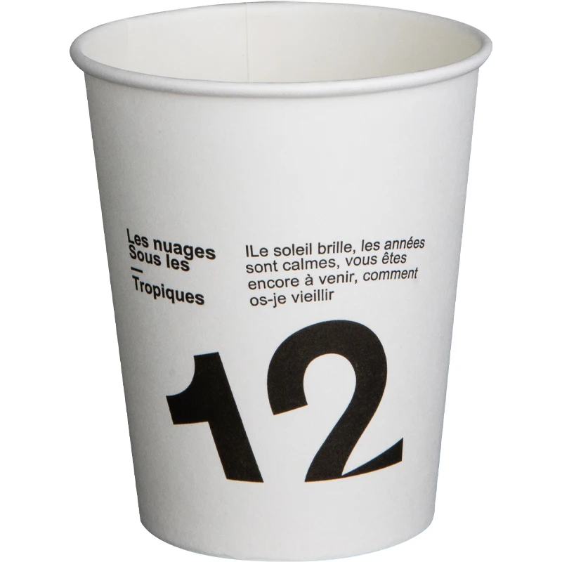 

100pcs Net red white disposable coffee cup 250ml milk tea juice water houshold paper cups office business entertain drinking cup
