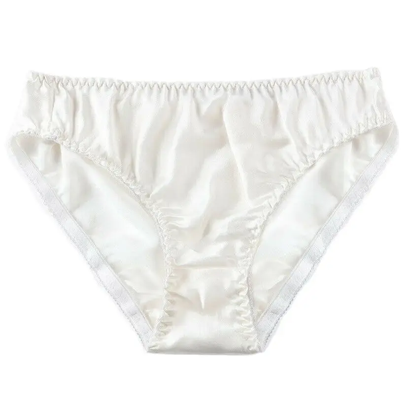 Сексуальные шелковые трусики для женщин бесшовные дамское нижнее белье дышащие