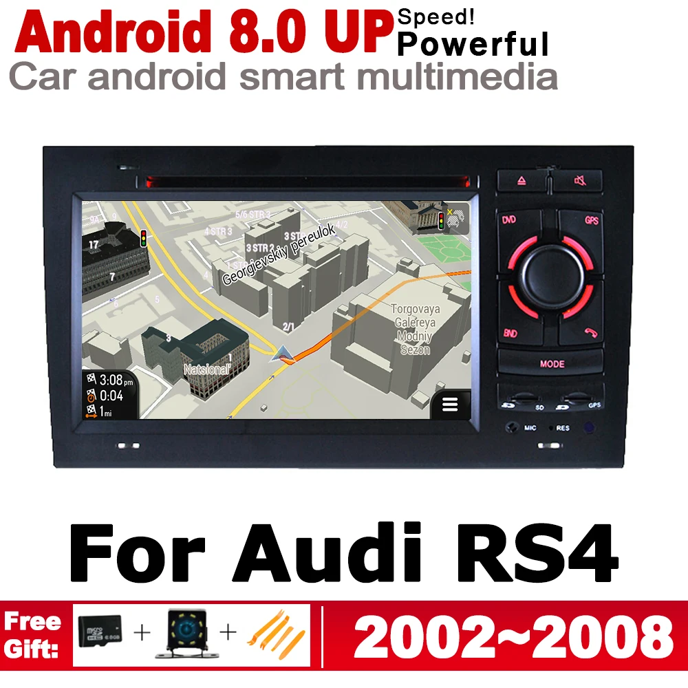 Android 8 0 IPS Автомобильный dvd плеер для Audi RS4 8E 8H 2002 ~ 2008 MMI оригинальный стиль