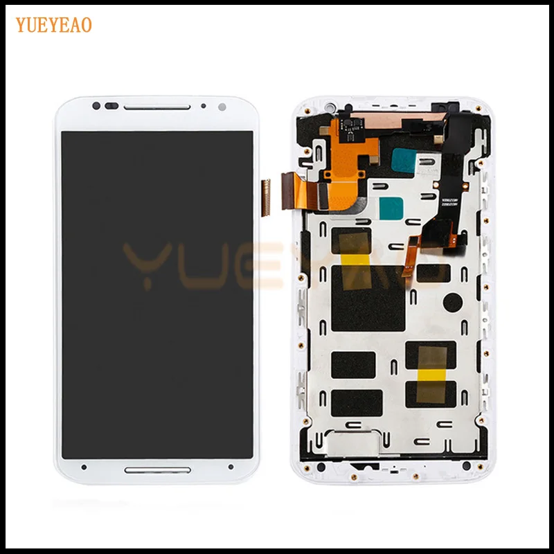 ЖК дисплей X2 для Motorola Moto Xt1092 Xt1095 Xt1097 сенсорный экран с дигитайзером рамка в сборе