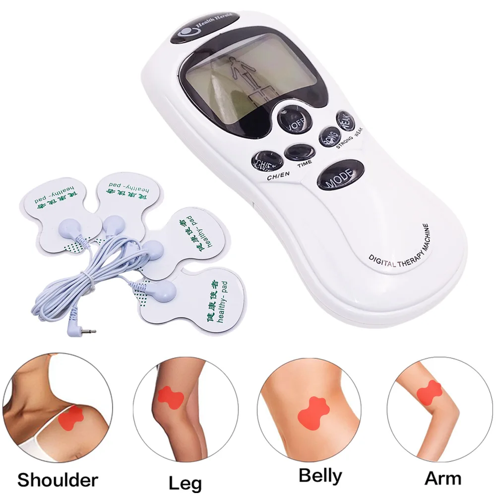 Электрический Tens Unit цифровой массажер для тела спины мышц шеи рук ног массажный