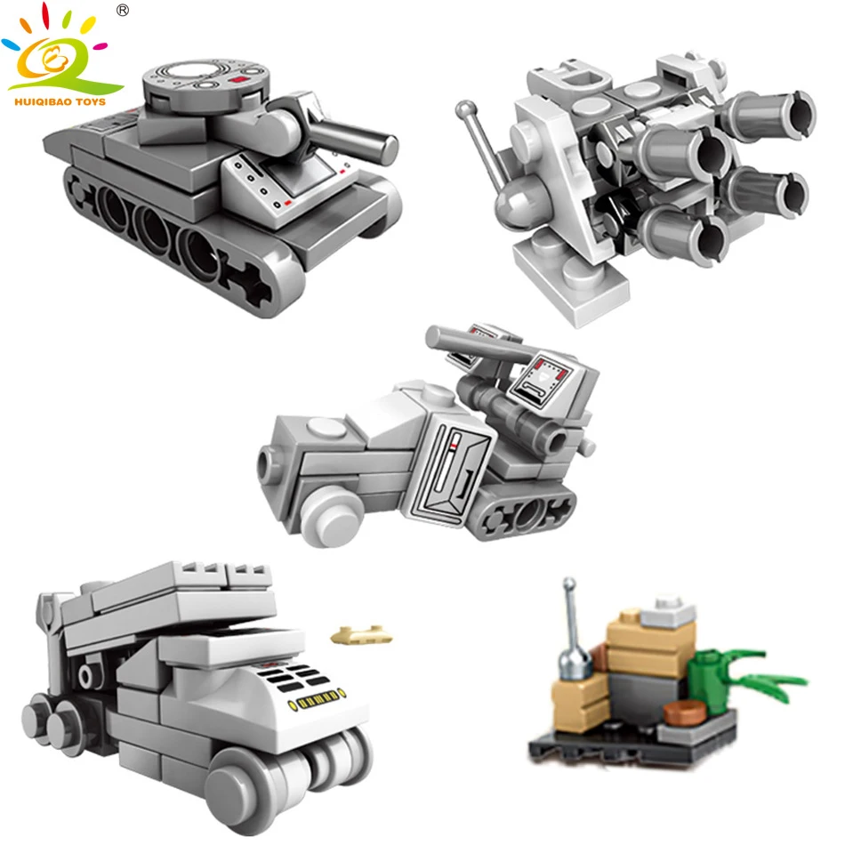 

240PCS 10in1 Military Mini Navy Ship Building Blocks Compatible Army Boat Weapon Car Bricks