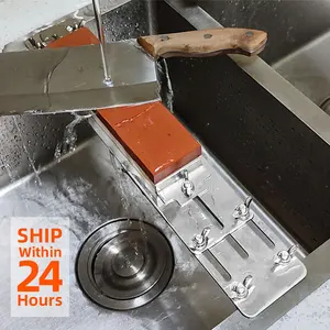 knife sharpener water whetstone plate grinding sharpening correction repair stone kitchen tools gadgets wet base sink bracket free global shipping