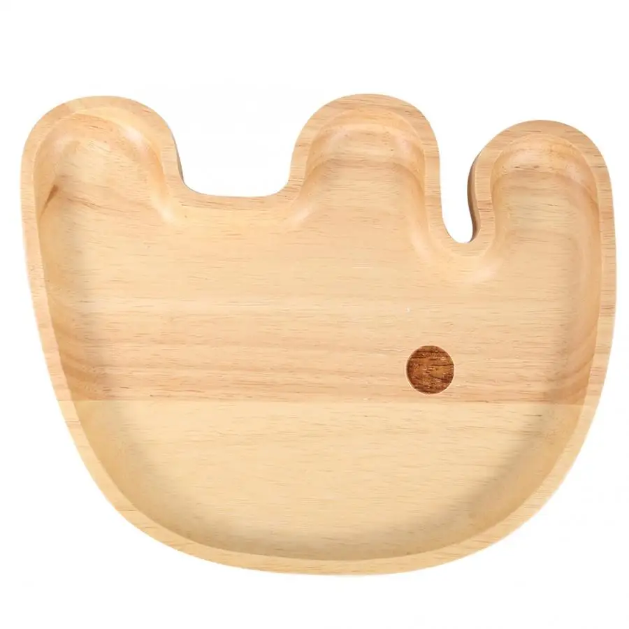 Деревянный поднос для сервировки деревянная детская тарелка разделенная