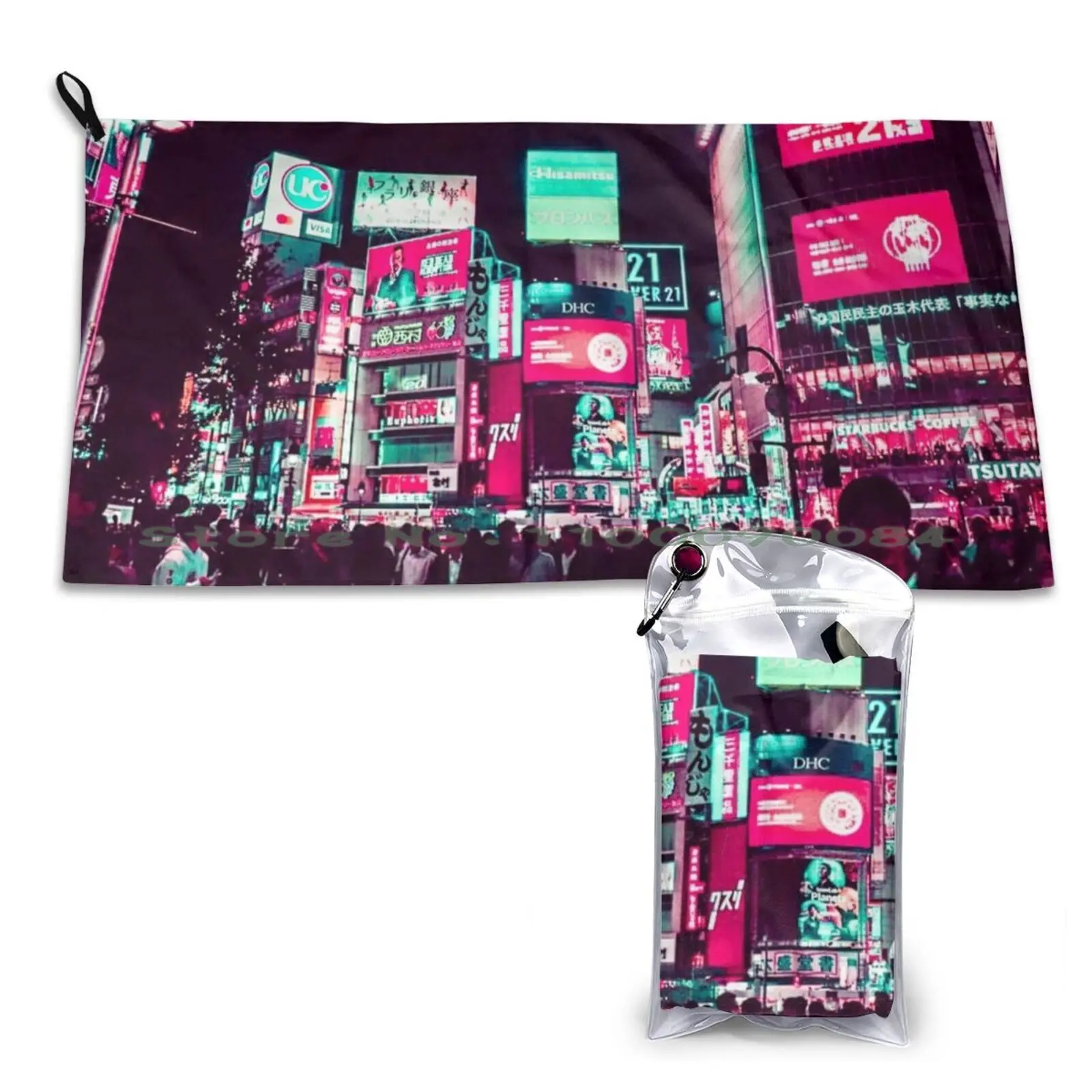 Улица Sinchon в Южной Корее быстросохнущее полотенце для спортзала портативная