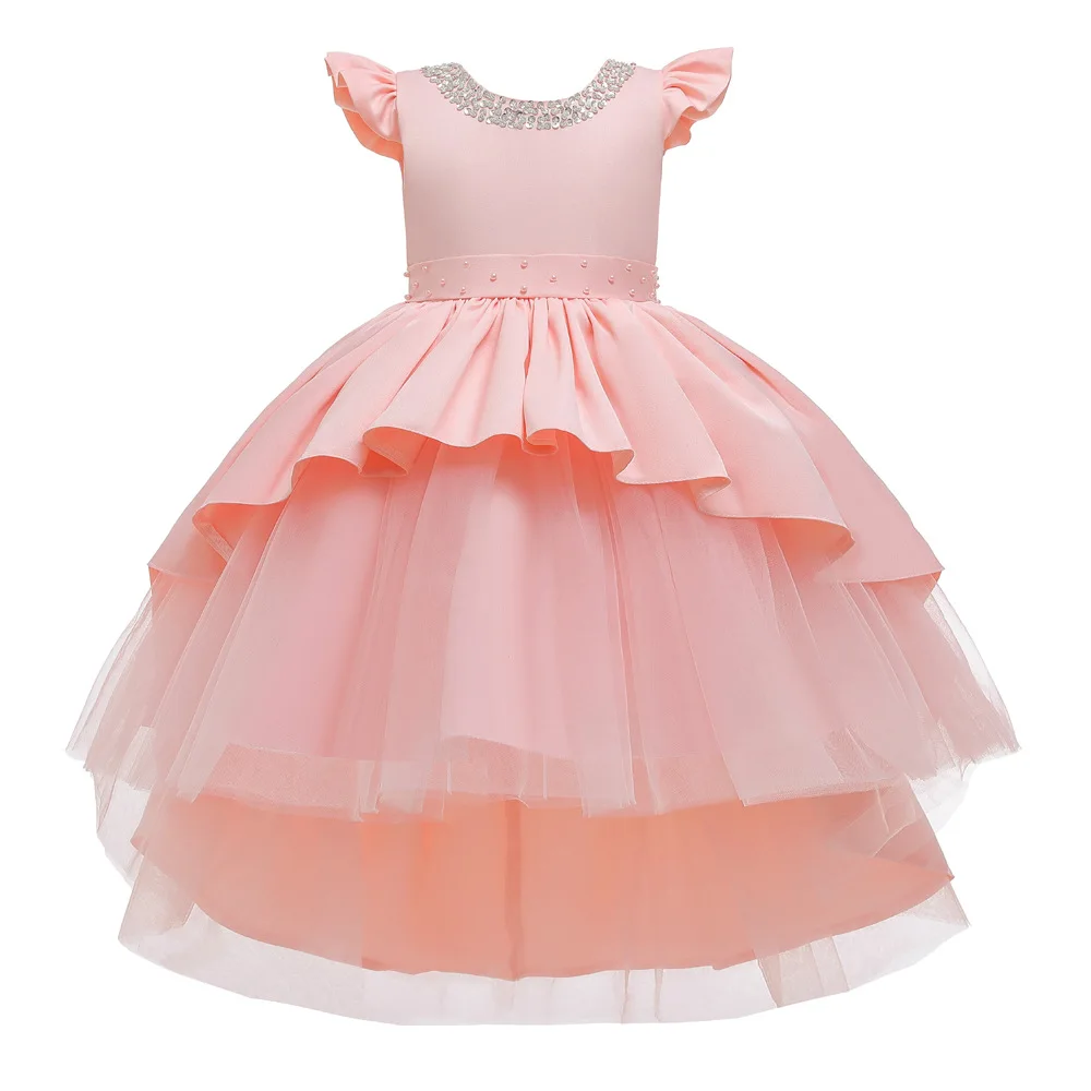 

The new midi princess dress wedding dress dress hand-stringed beaded sequin poncho skirt soft fabric tuxedo dress