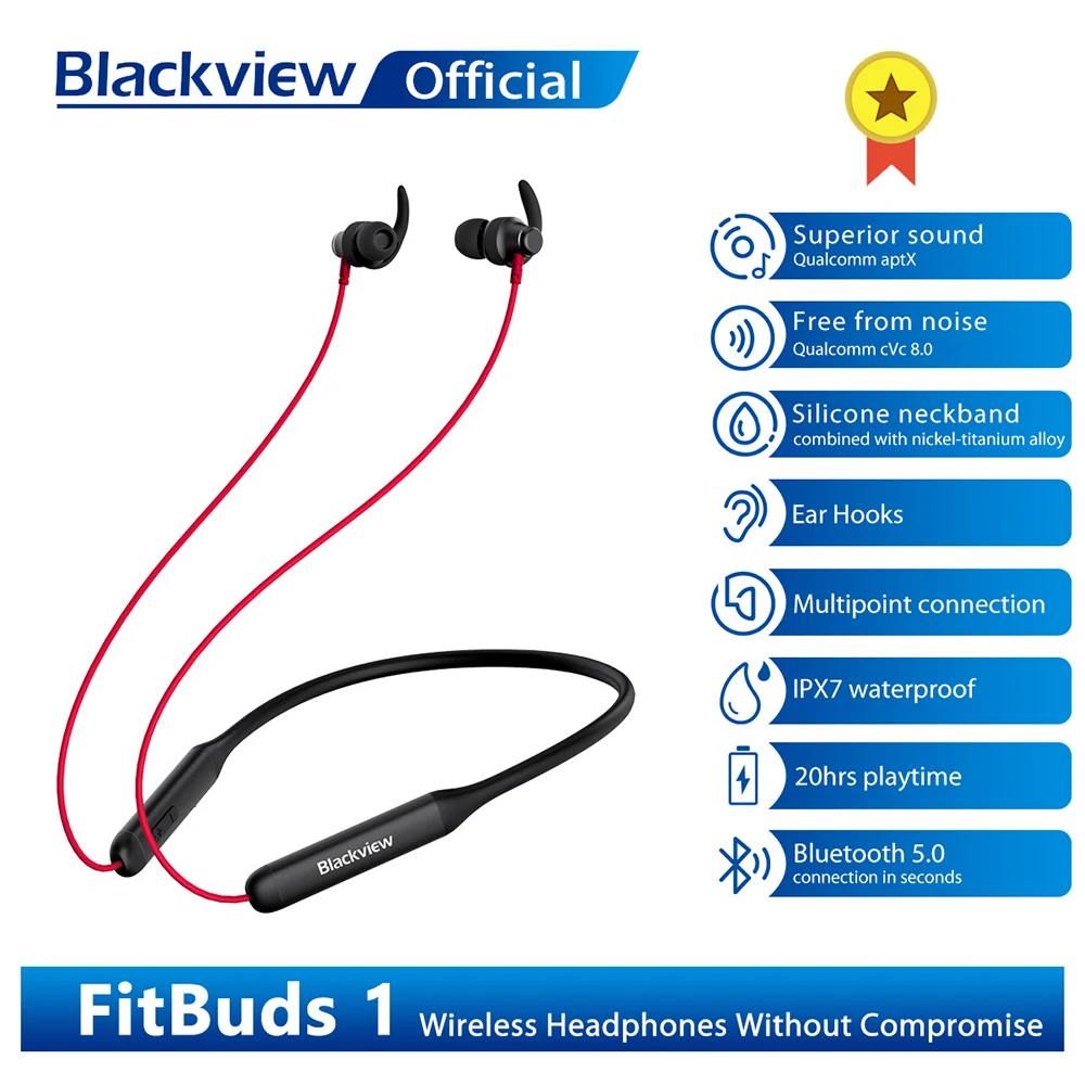 Blackview Fitbuds 1 Bluetooth 5 0 Наушники Беспроводные спортивные наушники-вкладыши